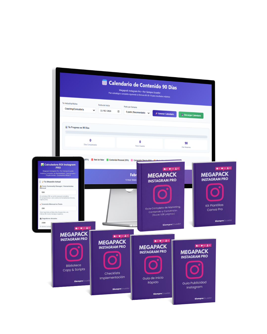 Megapack Instagram Pro - 2 Herramientas Interactivas + 6 Recursos Premium